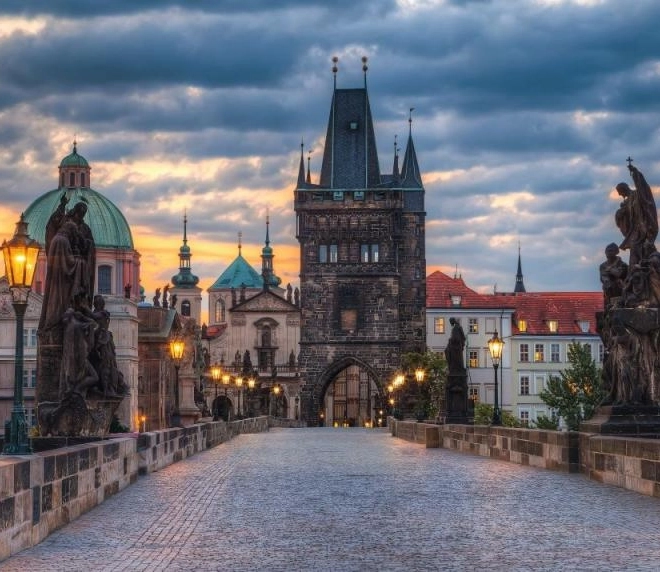 Sestavljanka Praga – sprehod po Karlovem mostu, 1000 koščkov