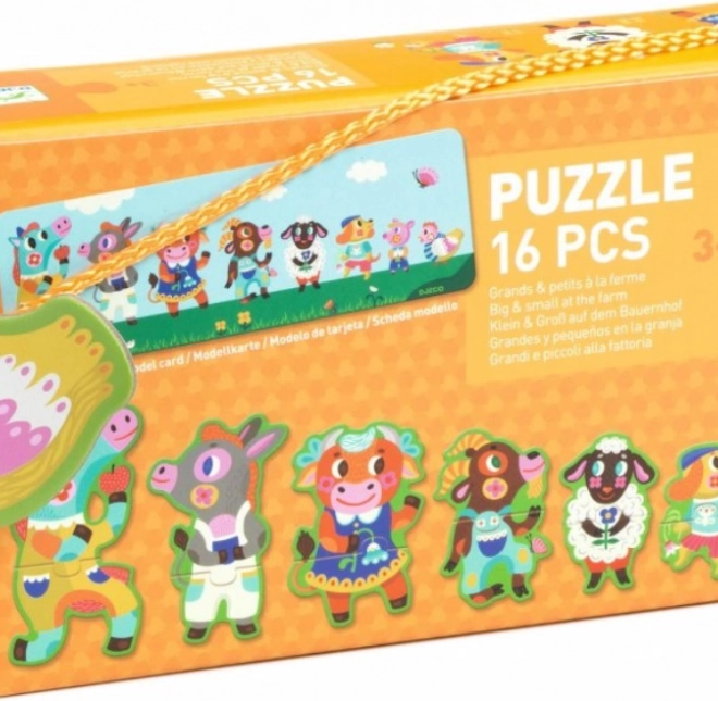 DJECO Puzzle Veliki in Mali na Kmetiji