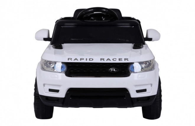 Električni avto Land Rapid Racer v beli barvi