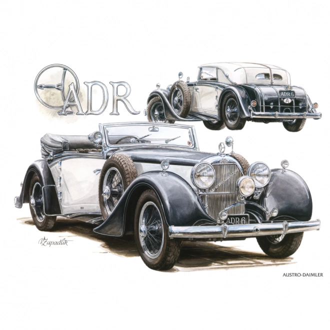 NOTIQUE Koledar s zapiski Classic Cars – Václav Zapadlík, 2025, 30 x 30 cm