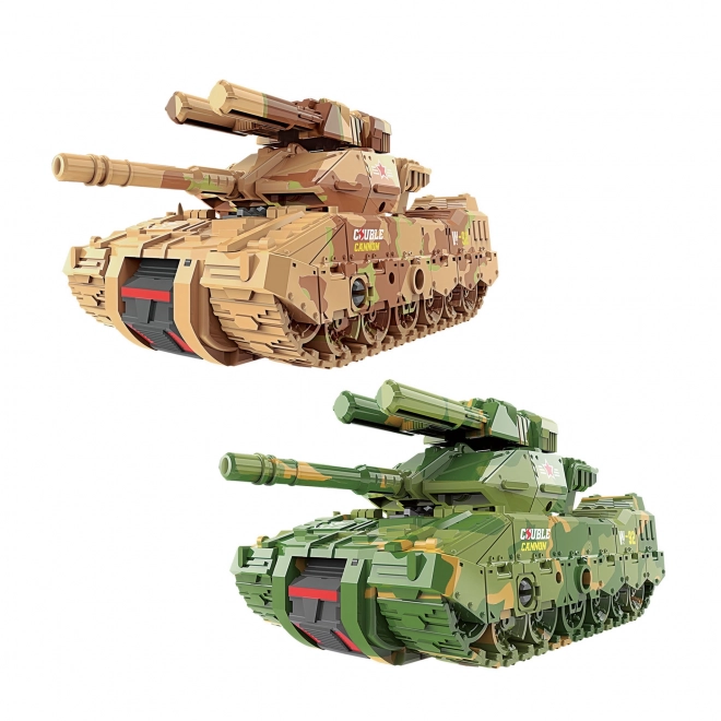 Zložljivi zeleni tank robot