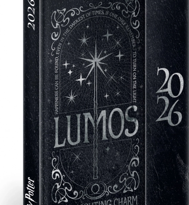 Tedenski magnetni dvenik Harry Potter Lumos 2026, 11 x 16 cm