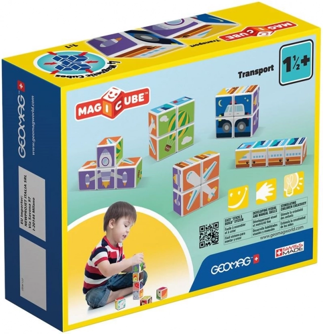 GEOMAG Magnetne kocke Magicube Prevozna sredstva