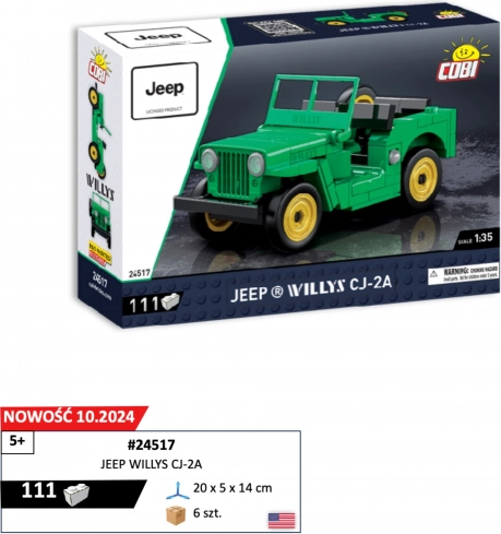 Model JEEP WILLYS CJ-2A 1:35 komplet COBI