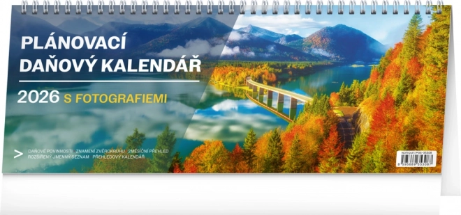 Namizni koledar Davčni planer s fotografijami 2026