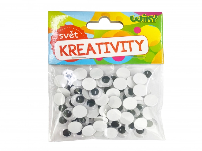 Premikajoče oči 12mm, 80 kosov