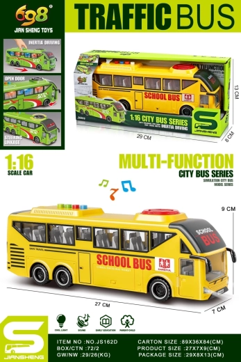 Šolski avtobus 1:16 rumen