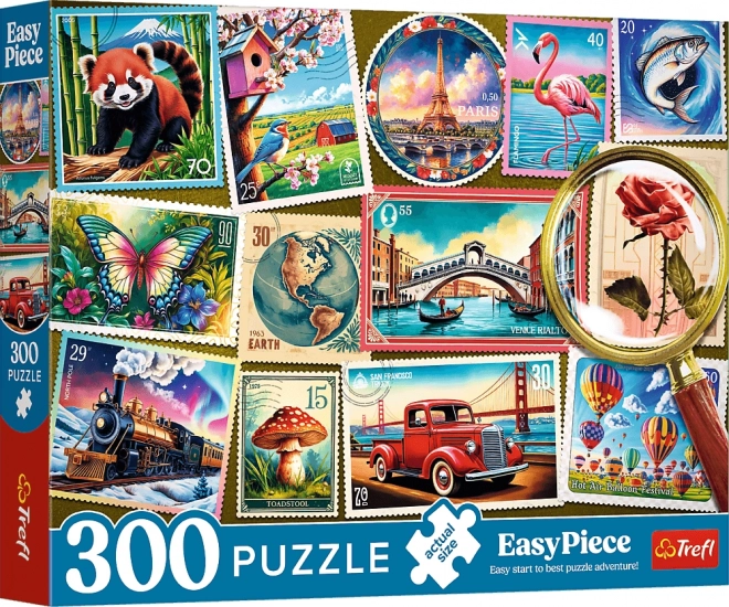puzzle 300 easypiece – poštne znamke trefl