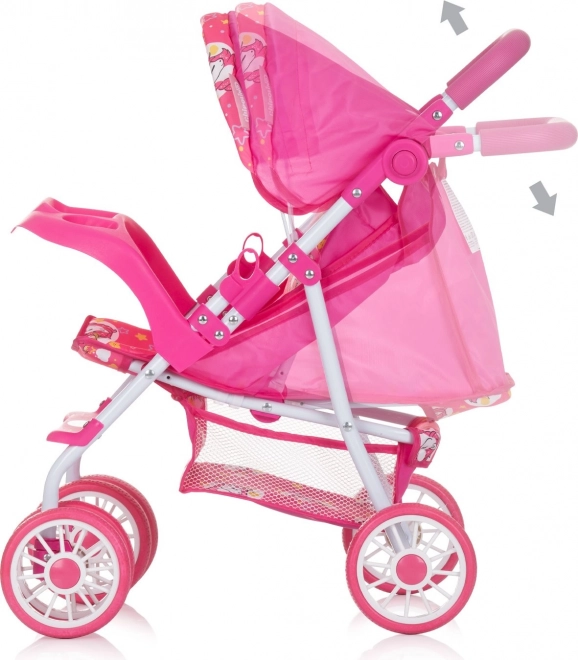 CHIPOLINO Športni voziček za punčke Dolly Unicorns