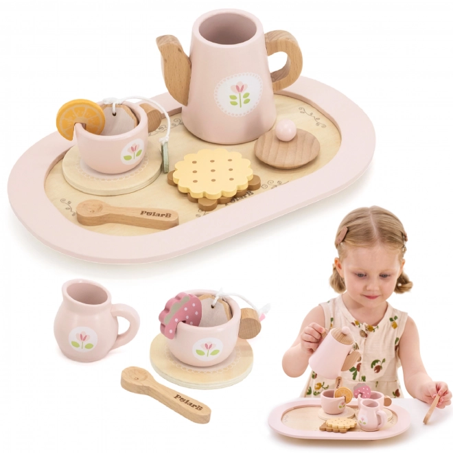Leseni čajni set POLARB