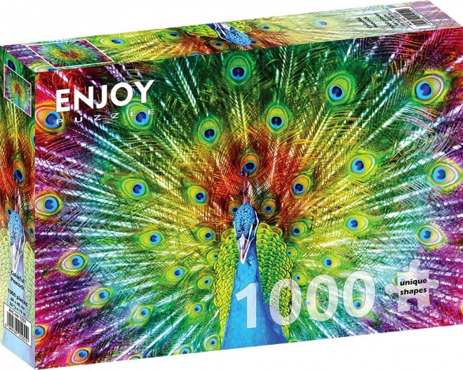 Sestavljanka Barvni Pav 1000 Kosov
