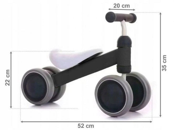 ECOTOYS Poganjalček MINI črna