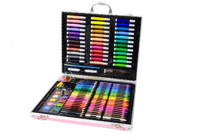 Umetniški set v torbi z enorogom roza 150 EL