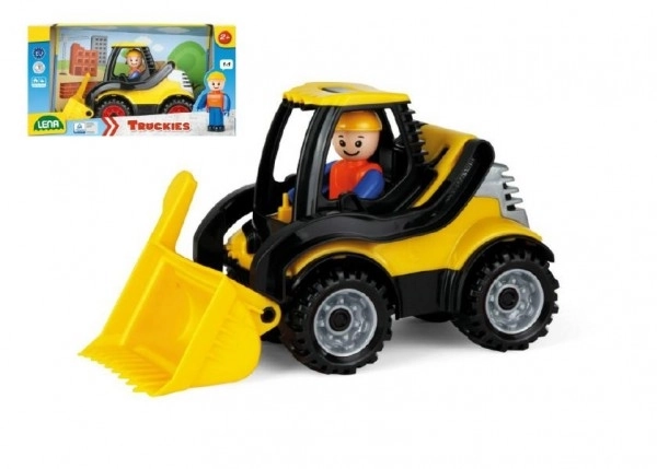 Auto Truckies nakladač plast 20cm s figurico v škatli 24m+