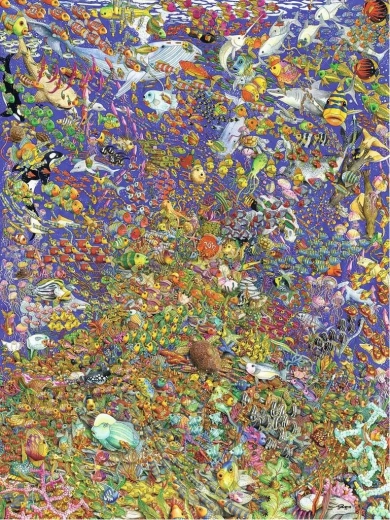 Ravensburger puzzle Koralni greben 1500 kosov