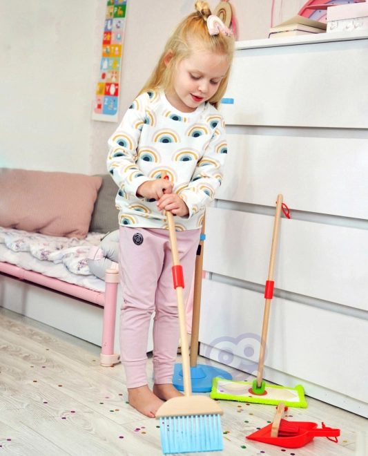 Lesena čistilna set za otroke Tooky Toy