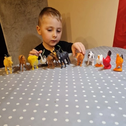 Živali na kmetiji - set figuric 12 kos