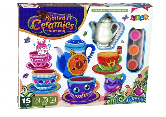 Ustvarjalni set za čaj DIY za barvanje porcelana