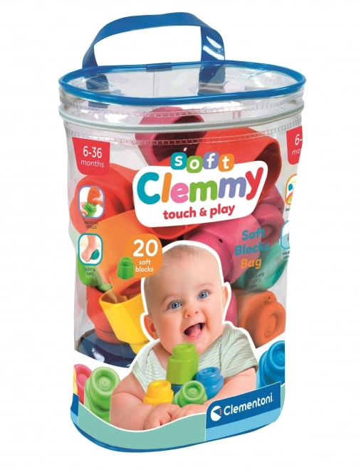 Mehke kocke Clemmy Vrečka - 20 kosov