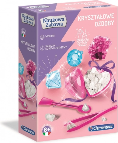 Kristalne okraske – znanstveni komplet CLEMENTONI Naukowa Zabawa