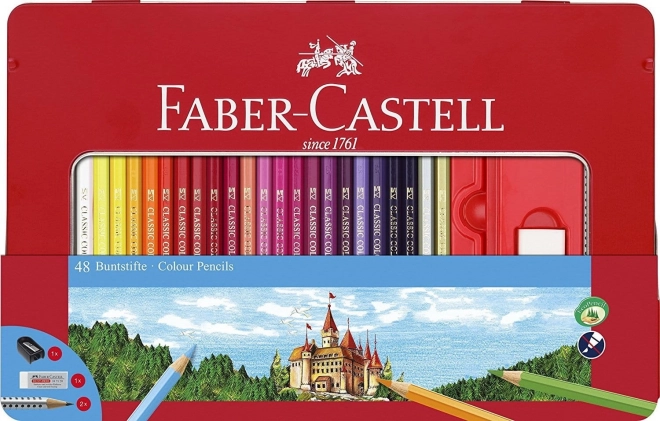 Barvice Faber-Castell s kovinsko škatlo