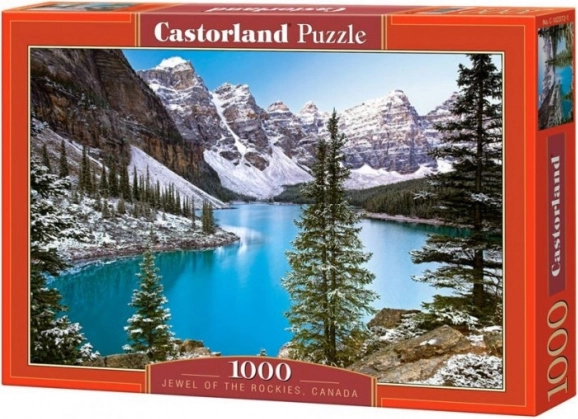 Sestavljanka 1000 kosov jezero v Skalnem gorovju CASTORLAND 68 × 47 cm