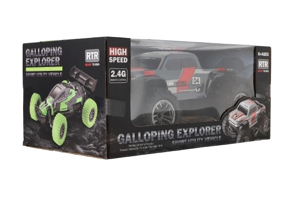 Auto RC Pick Up Terensko sivo-rdeče
