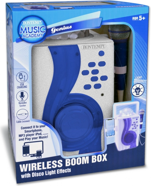 Karaoke Boom Box z disko svetlobnimi efekti