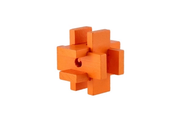 Lesena uganka most v škatlici 8x5x5 cm