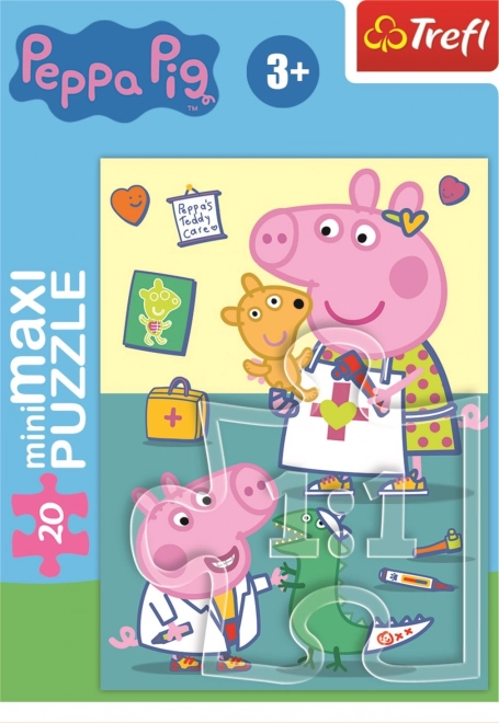 TREFL Puzzle Prašiček Peppa: Zdravniški pregled 20 delov