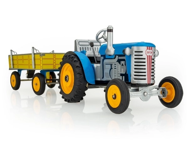 Traktor Zetor z Modrim Priklopnikom