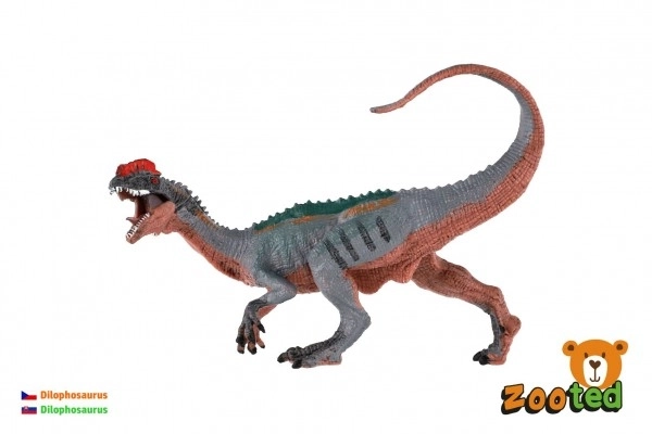 Dilophosaurus zooted plasten 15cm v vrečki