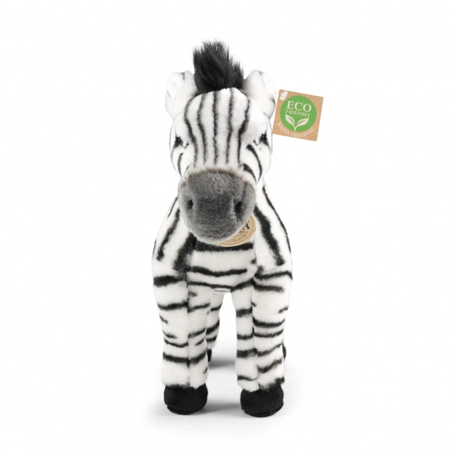 Stoječa plišasta zebra 30 cm EKOLOŠKO PRIJAZNA
