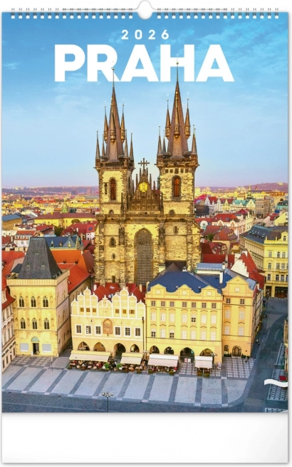 Stenski koledar Praga 2026