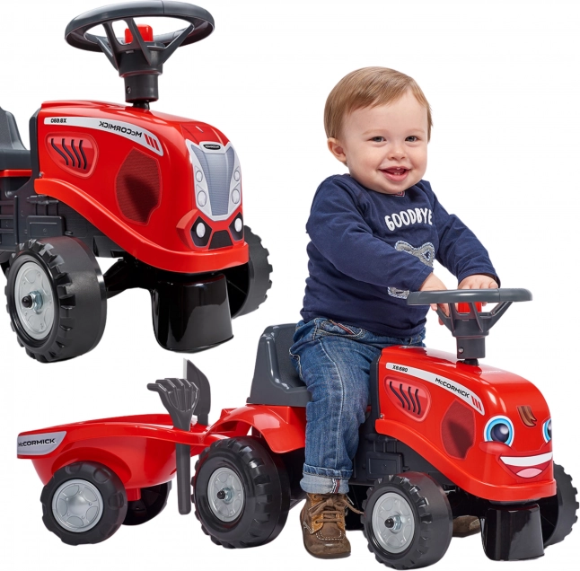 Otroški poganjalec traktor McCormick s prikolico