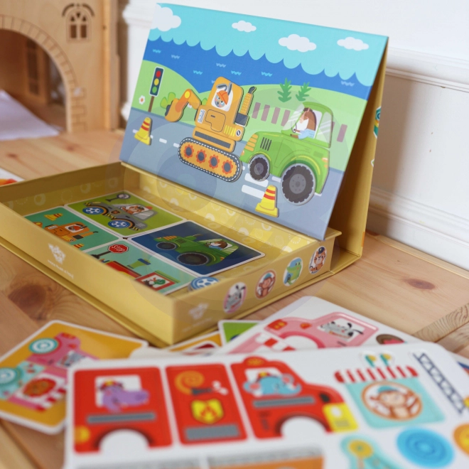Tooky Toy Magnetna Montessori Omara z 80 Deli