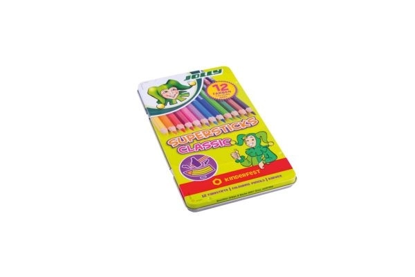 Pasteli Supersticks 12 barv v kovinski škatli