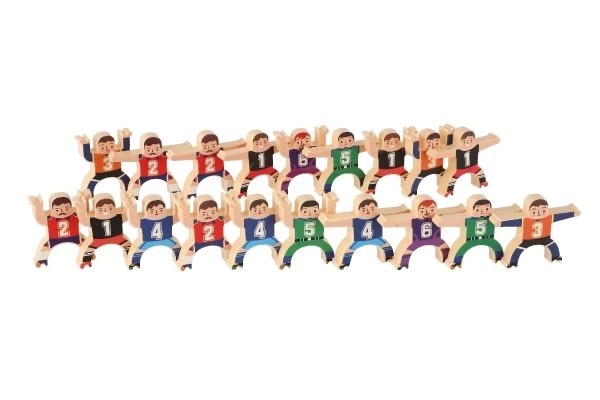 Igra ravnotežni herkules mini plastika 26 kos 3 barve v škatli 21x19x3,5cm