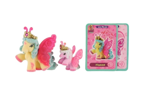 Filly Butterfly zbirateljske figurice 2 kosa s flisom in dodatki, različne vrste na kartici 17x16,5cm