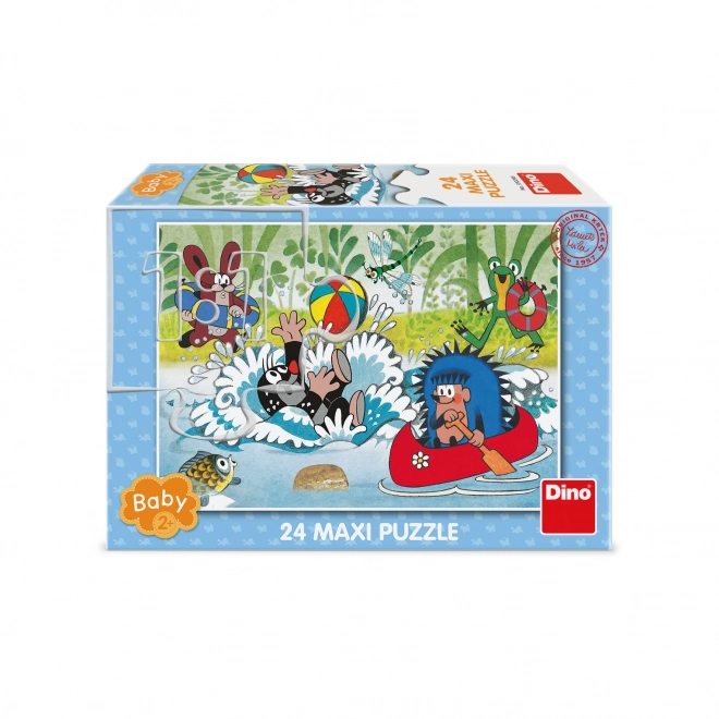 Dino Puzzle Krtek v vodi 24 kosov maxi