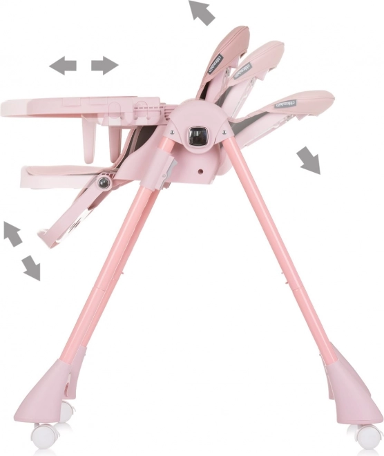 CHIPOLINO otroški stolček za hranjenje Candy Shop Flamingo