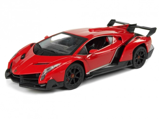 Športni avto R/C 1:24 Lamborghini Veneno Rdeč 2.4 G Luči