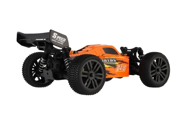 Avtomobil RC Buggy Bonzai Jubatus off-road 30cm plast 2,4GHz na baterije + 2x dodaten paket v škatli 40x14x21 – Oranžna