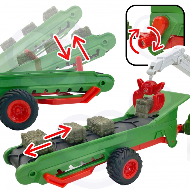 Komplet kmetijskih strojev traktor mini farma WOOPIE