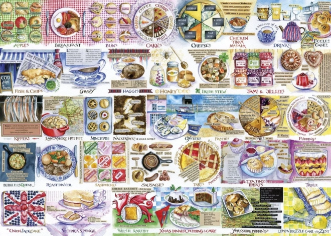 Sestavljanka Gibsons Pork Pies and Puddings 1000 kosov