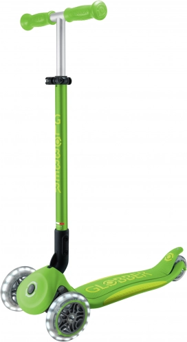 otroški trikolesni skiro GLOBBER Primo Foldable Plus Lights v2 apple green