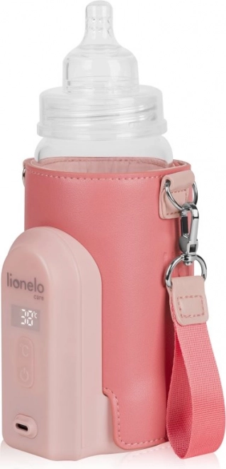 Brezžični grelec steklenic Thermup Go Evo Coral Pink