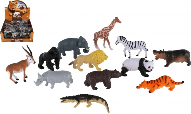 Set plastičnih safari živalic 5–10 cm, mešanica vrst