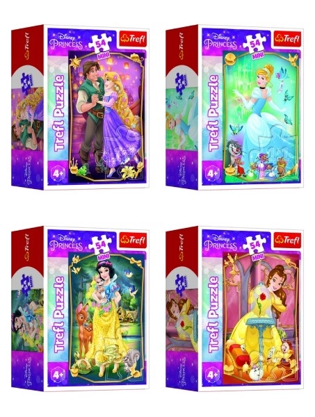 Minipuzzle Čudovite princese/Disney Princess 54 kosov