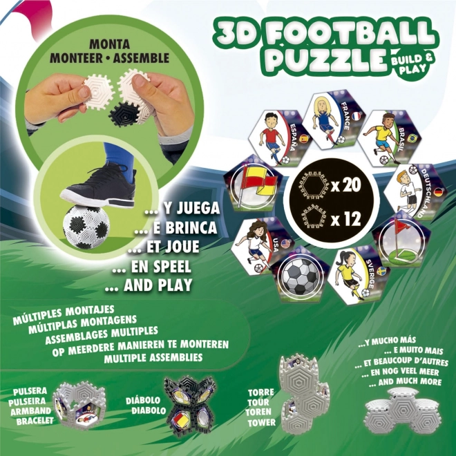 3D sestavljanka - nogometna žoga s 32 deli